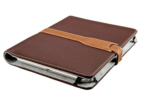 Prodigy Jacket for Kindle 2 (Genuine Leather--Pebbled Mocha w/ Saddle)